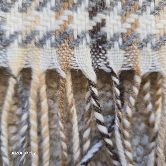 NWT Foxford Wool Scarf Houndstooth Made in Ireland - Picture 5 of 8